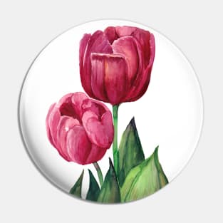 Pink Tulips Pin