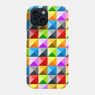 Patchwork Cool Colorful triangle geometric pattern Phone Case