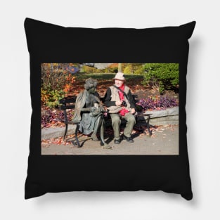 Enjoying a Chat in the Park, Vancouver, Canada Pillow