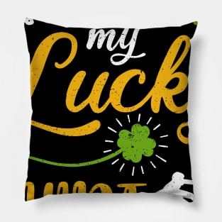 Surfing This is My Lucky Shirt St Patrick's Day Pillow