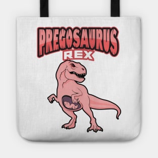 'Pregosaurus Dinosaur' Funny Pregnant Gift Tote