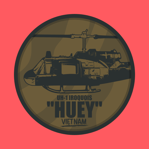UH-1 Iroquois Huey Vietnam by Tailgunnerstudios