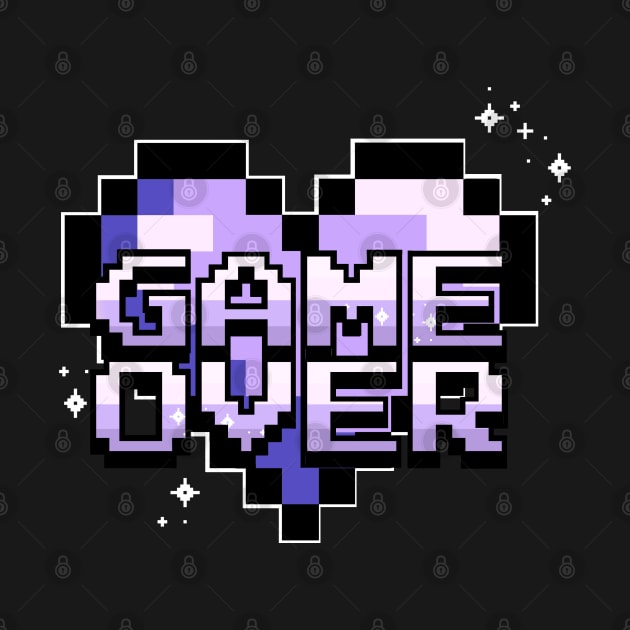 Game Over Heart - Purple by WhisperingDusk