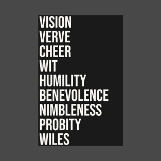 Severance Nine Virtues Poster T-Shirt