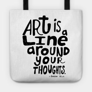 Inspirational Art Quote Tote