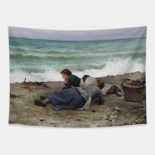 High Tide, Etretat by Daniel Ridgway Knight Tapestry