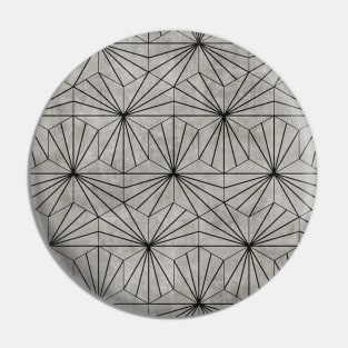 Hexagonal Pattern - Grey Concrete Pin