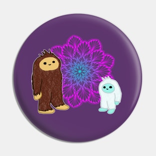 Baby Squatch and Yeti Pin