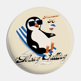 Penguin tshirt, Penguin Chilling, Penguin with glasses, 96' Pin