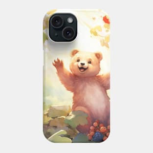 Bear Eating Fruit Phone Case