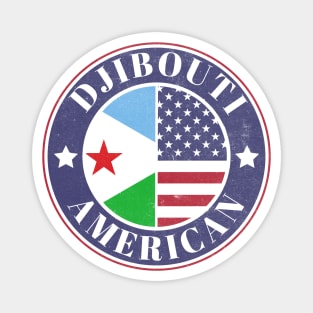 Proud Djibouti-American Badge - Djibouti Flag Magnet