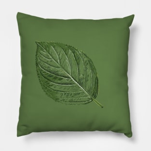 Simple green leaf Pillow