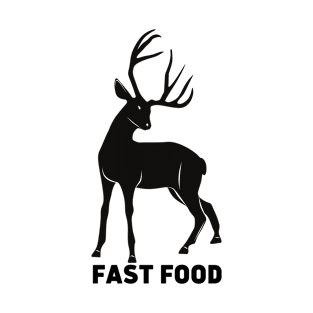Fast Food Deer. Hunting jokes T-Shirt