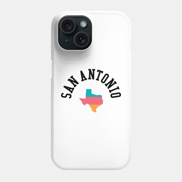 San Antonio Pride Basketball Fan T-Shirt: Show Your Love for Texas Hoops & Local Spirit Phone Case by CC0hort