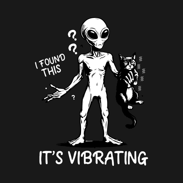 I found this, it’s vibrating! Alien holding a cat by Fun Planet