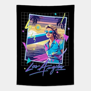 LOS ANGELES 80S RETRO STYLE Tapestry