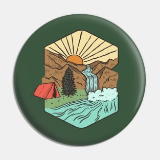 I love camping and hiking Pin