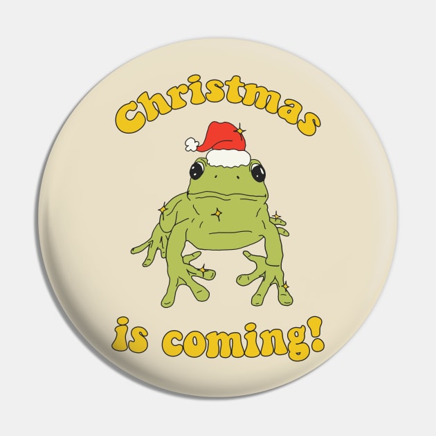 Christmas Frog in Christmas Hat ♥ Christmas Is Coming ♥ Pin by gnomeapple