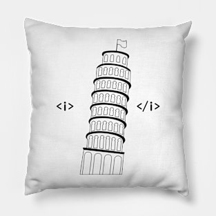 Italic Pisa Pillow