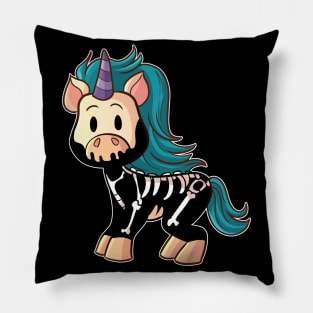 Knarf the Kawaii Cute Goth Unicorn Pillow