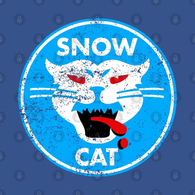 Snow Cat Vintage Decal by PopCultureShirts