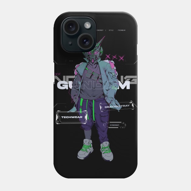 Techwear mecha head Phone Case by Dnz