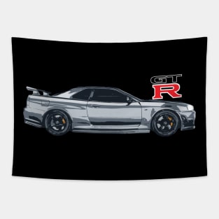 r34 skyline gtr Tapestry