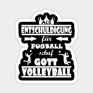 Volleyball Beachvolleyball lustiger Spruch Magnet