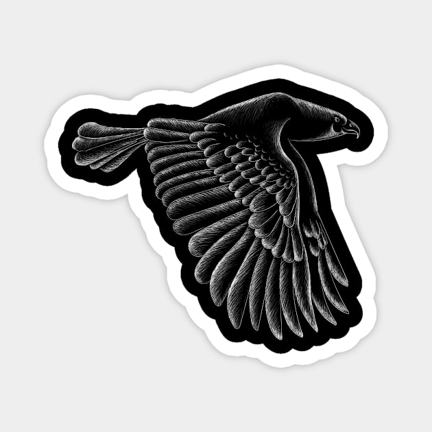 Eagle raven crow eagles US USA falcon magic t shirt t-shirt Magnet by Aprint Store