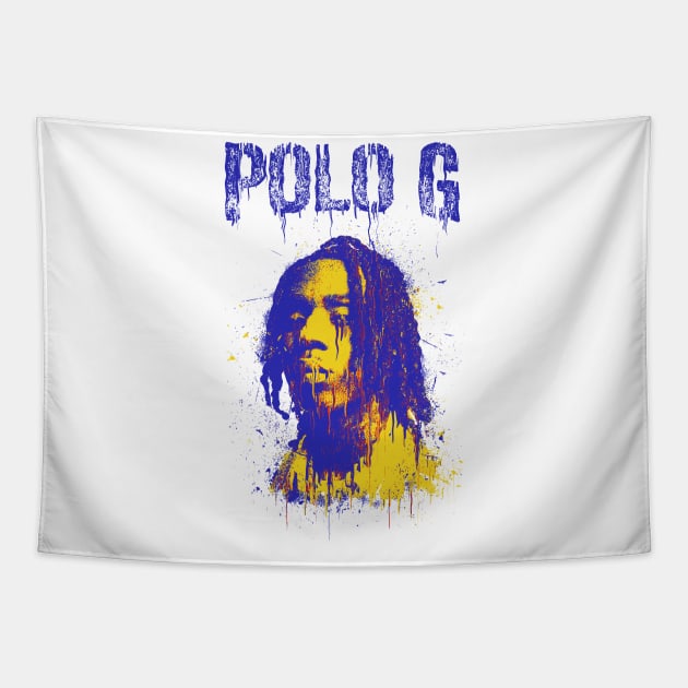 Abstract Polo G Tapestry by Yopi