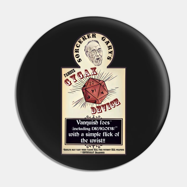 Gygax Device Pin by earmites