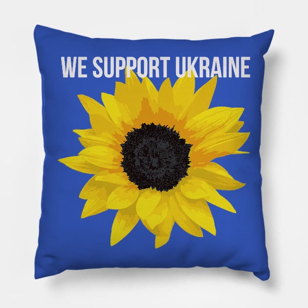 We support Ukraine Pillow by JuliaUkraine