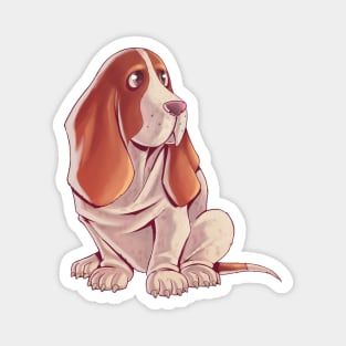 I Love My Basset Hund Magnet