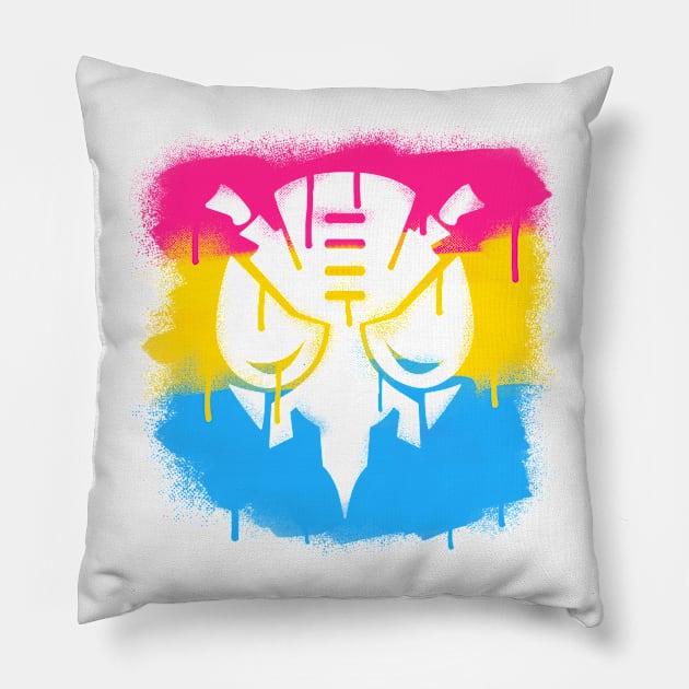 Pansexual Predacon Pillow by candychameleon