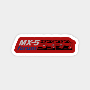 MX5-Forum logo Gris+Azul+Negro Magnet