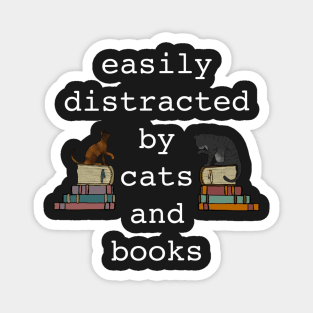 Books and Cats Magnet