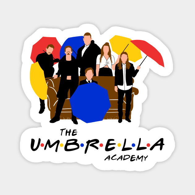 The Umbrella friends 2 Magnet by rakelittle