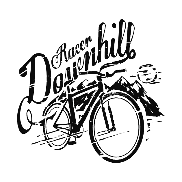 Downhill,downhill bike by Artprint