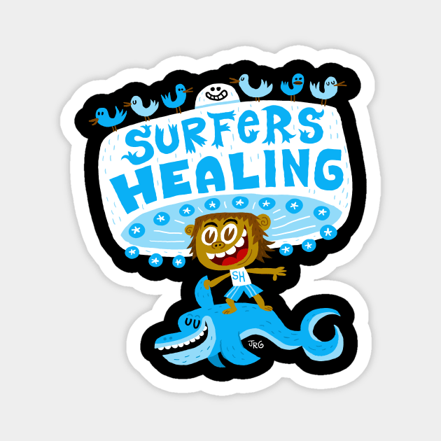 Surfers Healing Magnet by MEXOPOLIS