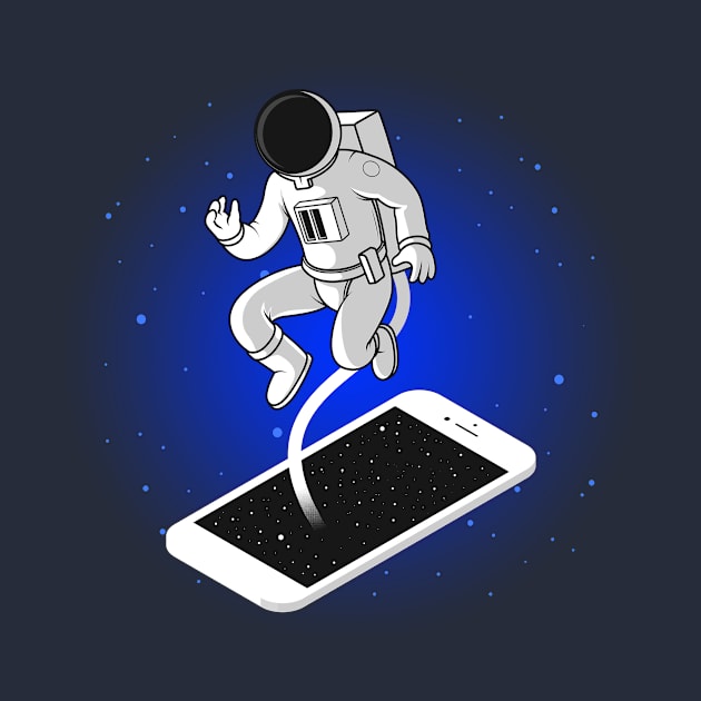 Astronaut Illustration Design by CANVAZSHOP