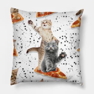 Pizza - Pizza Slice - Cute Cats - Cool cat - I love Pizza Pillow