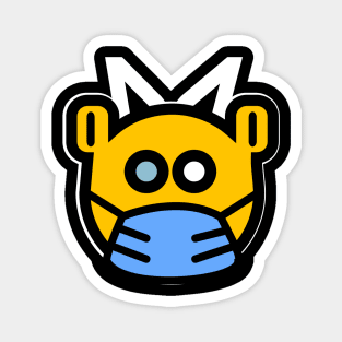 Yellow devil smile Magnet