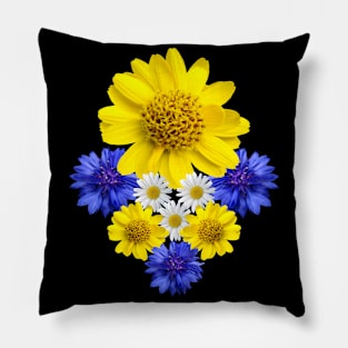 blooming flower, floral pattern, flowery, blooms, petals Pillow