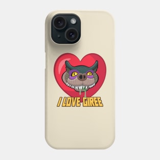 I Love Giree - Red & Yellow Phone Case