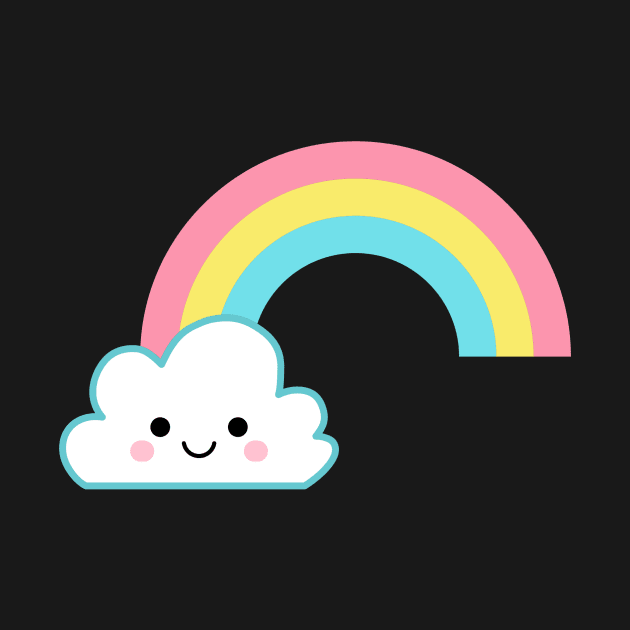 Cute Pastel Kawaii Rainbow by LittleBunnySunshine