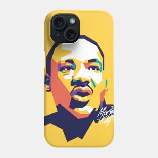 Martin Luther King on WPAP art #1 Phone Case