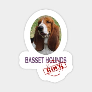 Basset Hounds Rock! Magnet