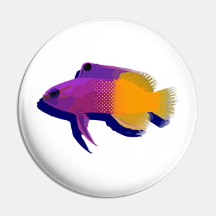 COLORFUL CORAL REEF FISH Pin