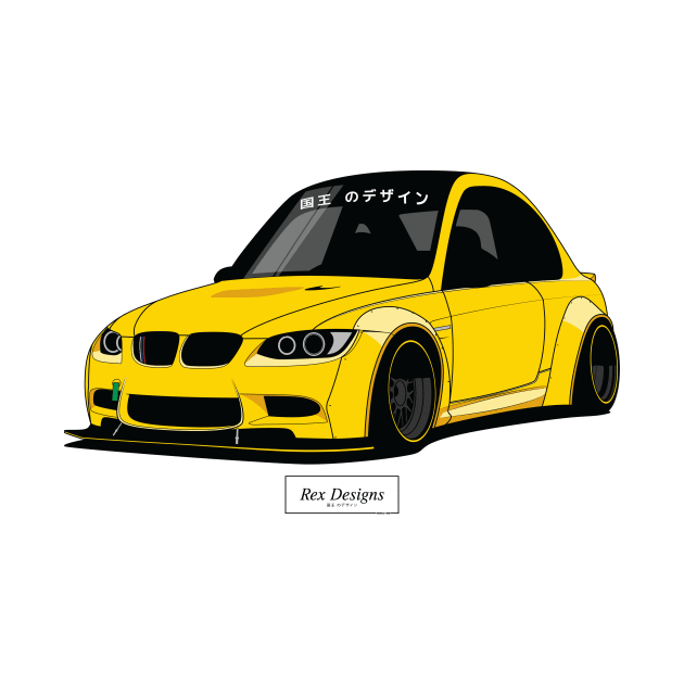 BMW E92 (Yellow) by RexDesignsAus