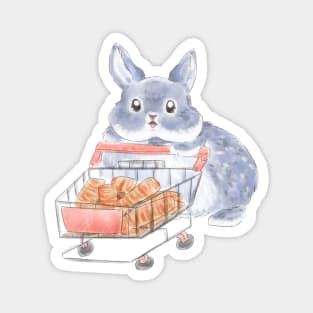 Shooping Rabbit Magnet